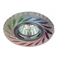 Светильник Эра DK LD13 SL RGB/WH декор стекло MR16 12В 50Вт Мультиколор картинка 
